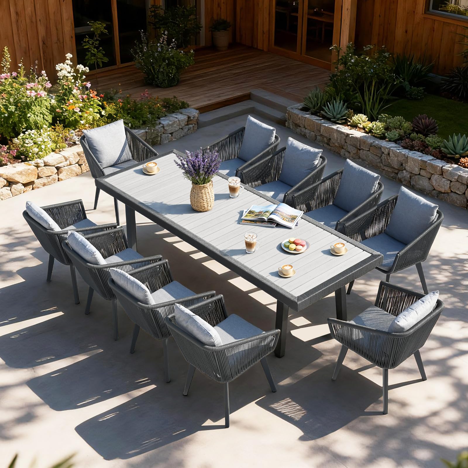 Home Care Wholesale 11 Pieces Patio Dining Set