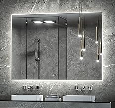 Keonjinn 48 x 36 Inch Backlit Mirror Bathroom LED Mirror Lighted Vanity Mirror Anti-Fog Wall Mounted Bathroom Mirror with Lights Large Dimmable Makeup Mirror IP54 Waterproof CRI90(Horizontal/Vertical)