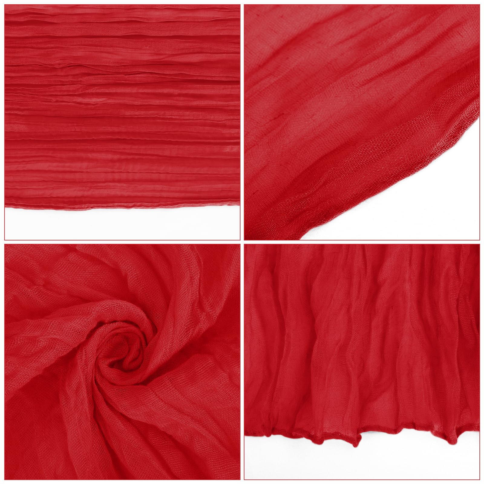 Paquete De 12 Caminos De Mesa De Gasa De 35 X 72 Pulgadas, C