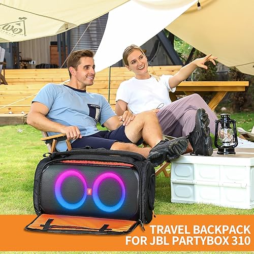 Miniatura 7 de Bolsa de altavoz resistente para altavoces, funda de transporte compatible con JBL Party Box Series, bolsa de transporte de altavoz portátil (para
