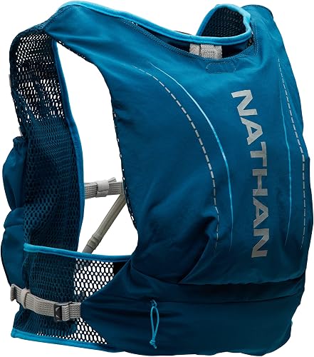 Nathan VaporAir Lite 4 Liter Vest & Hydration Pack with 2L Bladder, Front Water Bottle Pockets, Soft & Breathable Material for Comfort