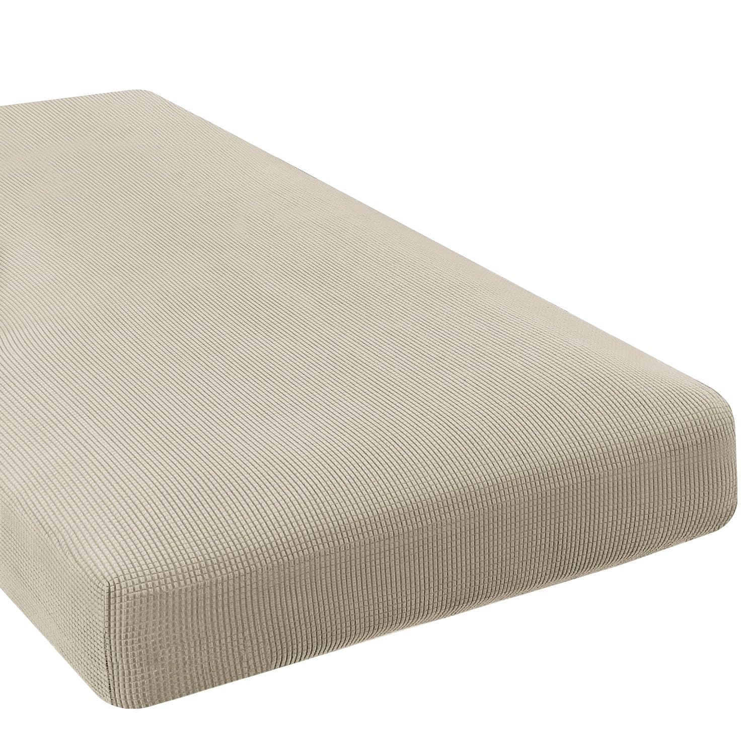 H.VERSAILTEX Super Stretch Individual Chaise Cover Sectional Couch Covers for L Shaped Sofa Both Left/Right Featuring Thick Jacquard Textured Twill Fabric (1 Piece Chaise Cover, Island Fossi)