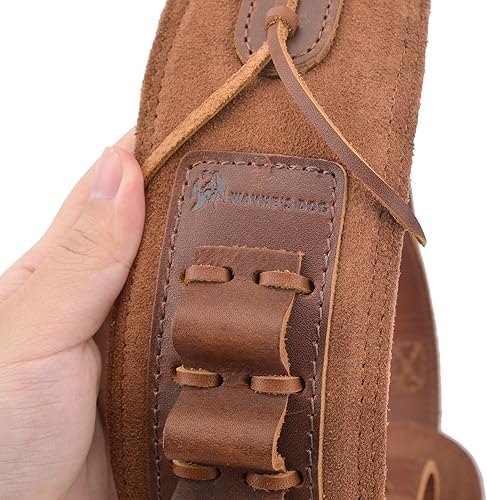 Miniatura 4 de Soporte de munición de cuero de grano superior para rifle de escopeta, correa ajustable para pistola de caza con giros