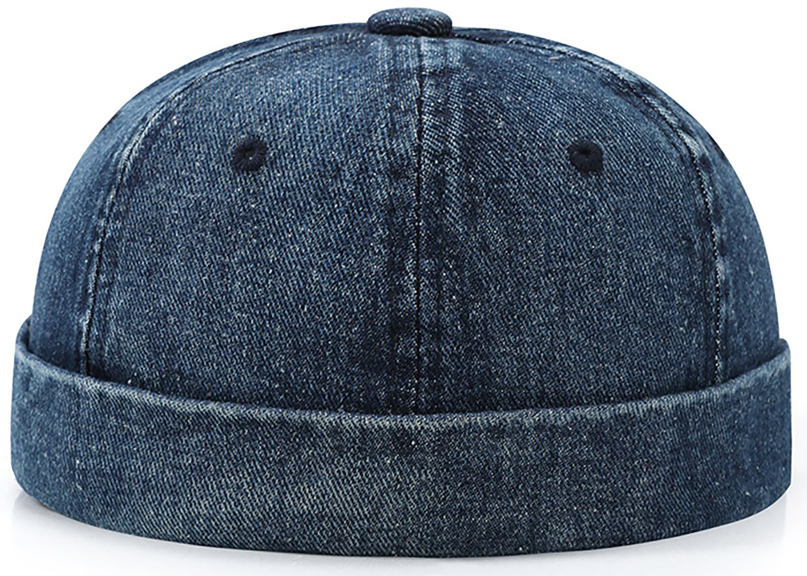 Glamorstar Brimless Dome Hats for Women Men Sailor Beanie Cap Vintage Docker Hat