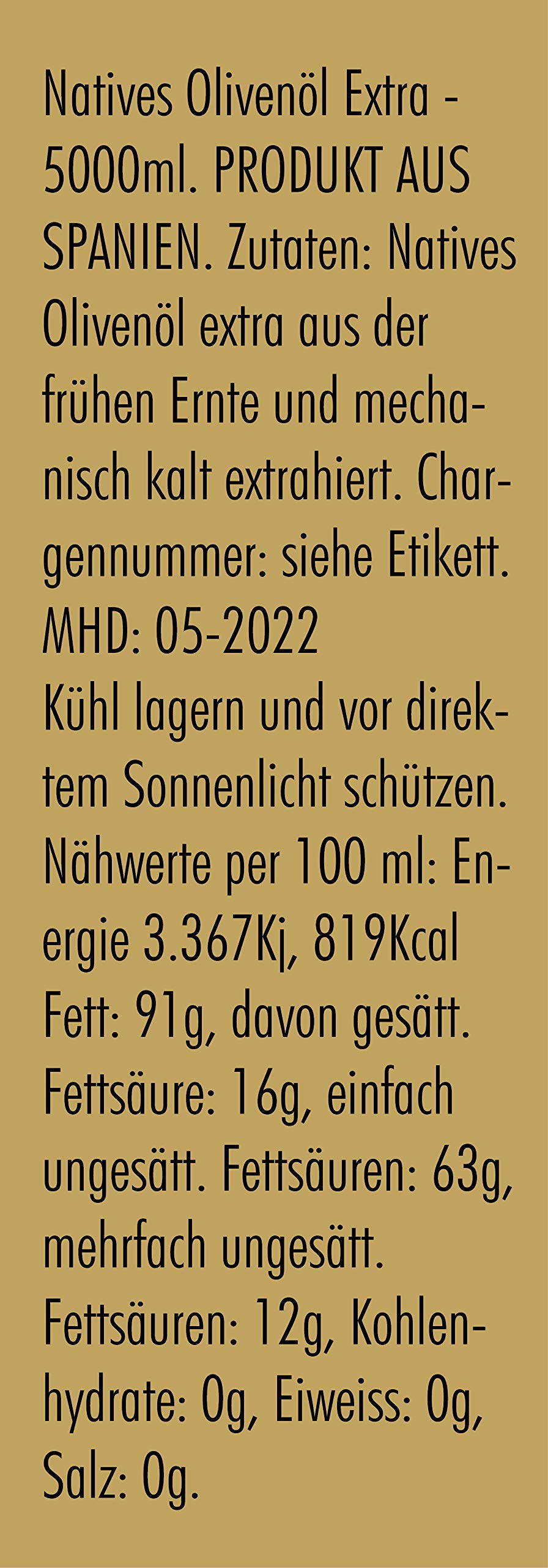 Oleoestepa Arbequina - Aceite de Oliva Virgen Extra 5 L – DOP Estepa – Extracción en Frío – Variedad Arbequina – Frutado con notas de aceituna madura – Ideal para maridaje y mayonesas