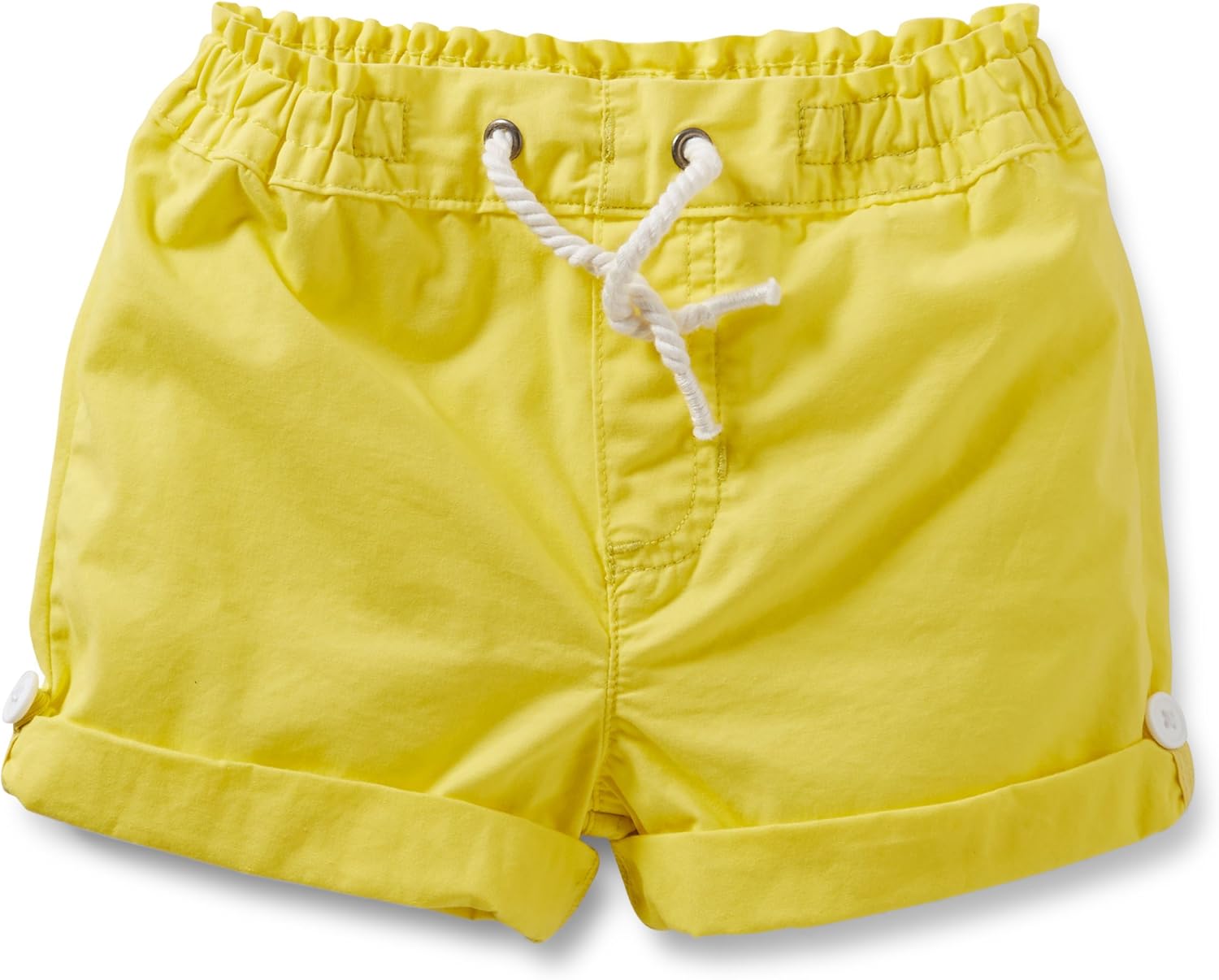 Carter's Girls Cotton Roll Cuff Shorts (4, Youth, Yellow