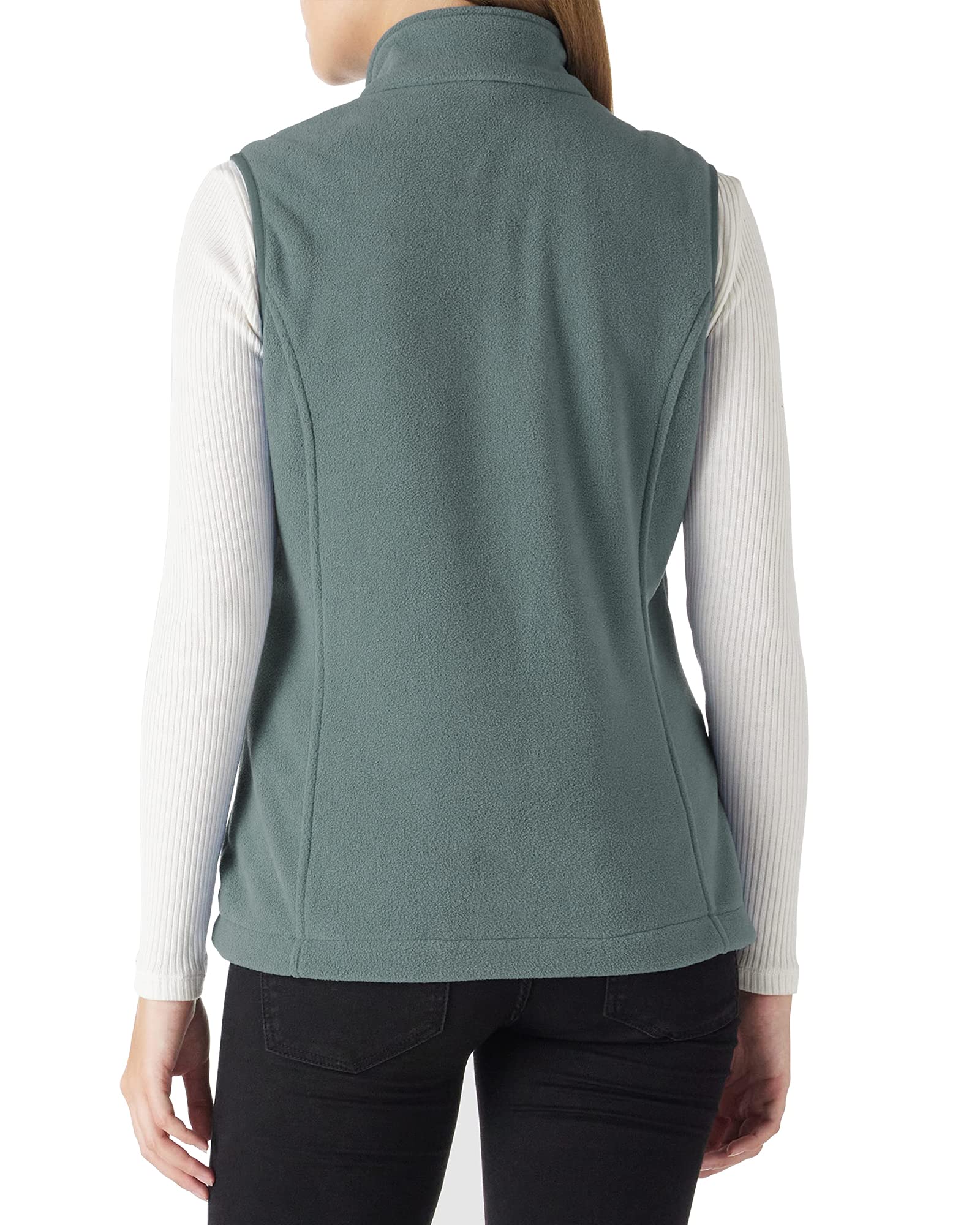 Outdoor Ventures Gilet polaire pour femme - Veste douce sans manches avec poches zippées - Gilet de course de sport - Printemps - Automne - Gilet polaire pour femme
