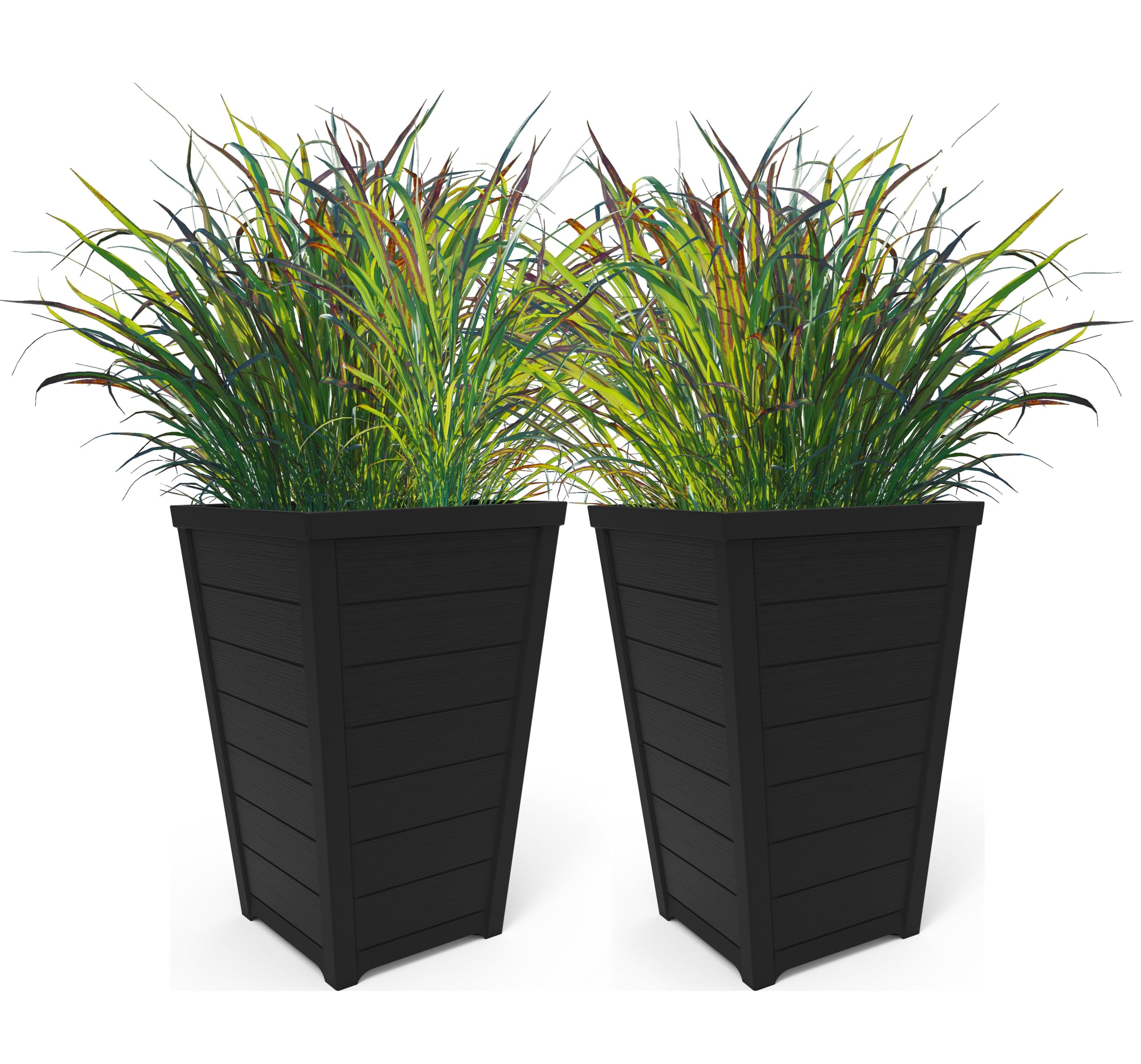 Keter Wood-Look Tall Planters