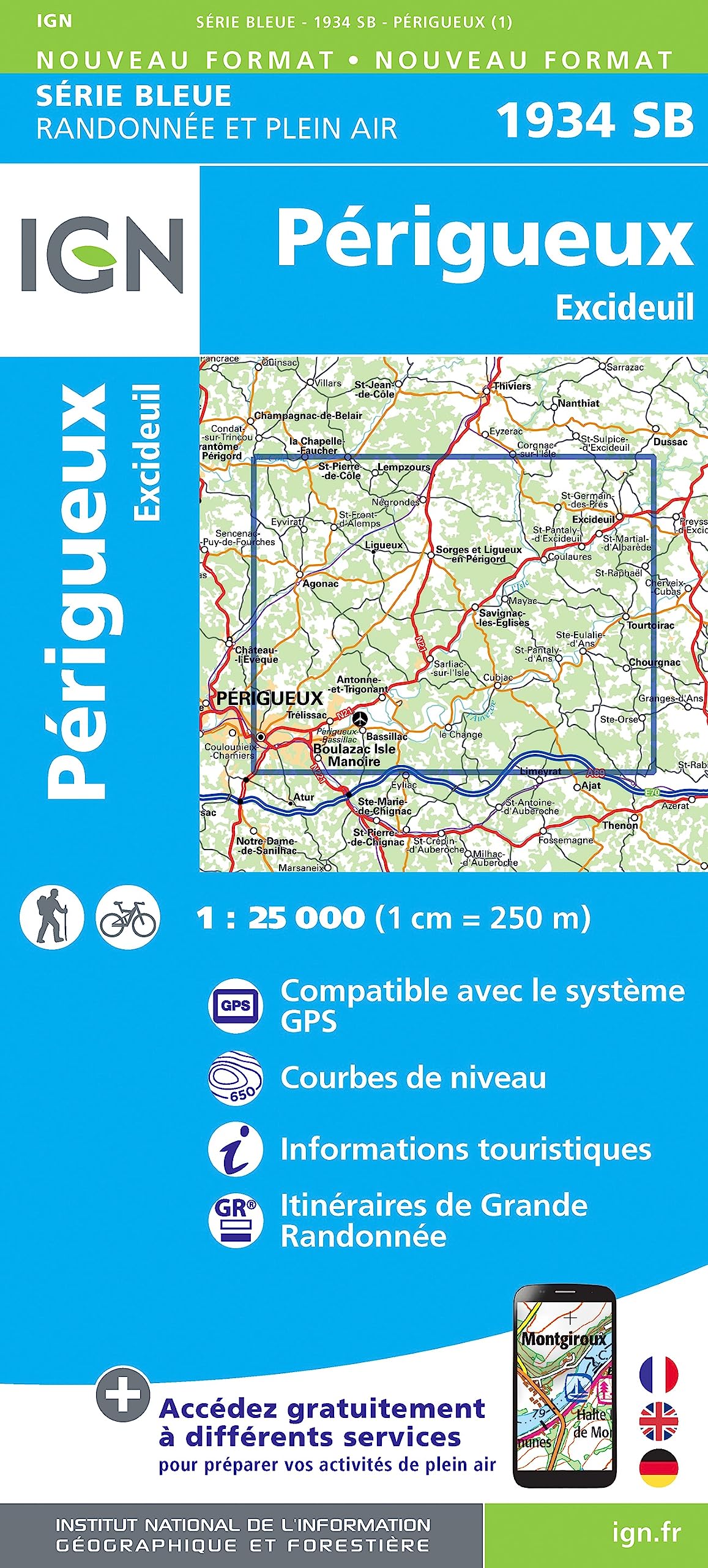 Périgueux / Excideuil: 1934 (Série Bleue)