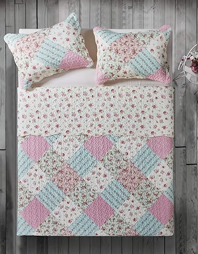 Miniatura 173 de Brilliant Sunshine Juego de edredón de 3 piezas con 2 fundas de almohada, colcha reversible suave y ligera, para todas las estaciones, Gris