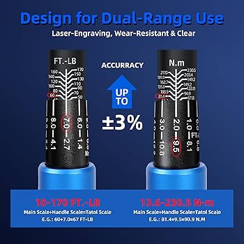 【N.IWA】 UYECOVE 1/2-Inch Drive Click Torque Wrench, Dual-Direction