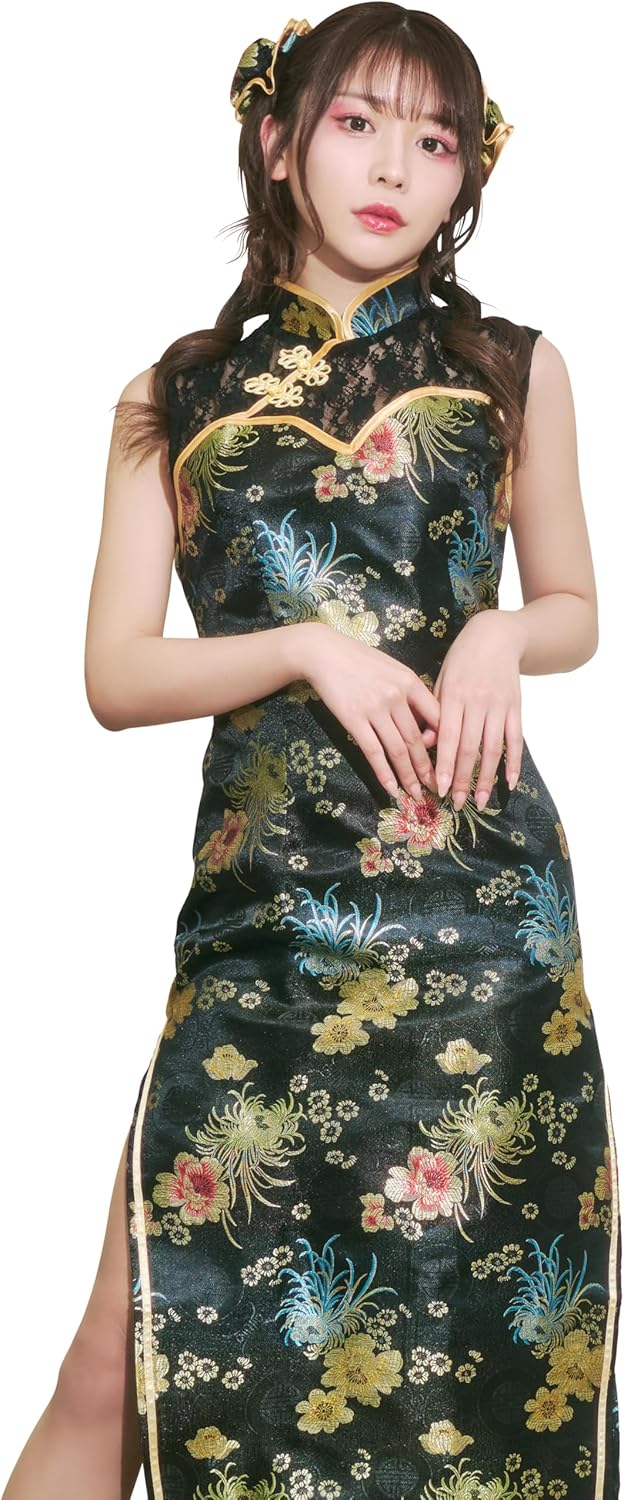 クリアストーン(Clearstone) GLOWHOLIC コスプレ ハロウィン ロングレースチャイナ レディース ブラック クリアストーン(Clearstone) GLOWHOLIC コスプレ ハロウィン ロングレースチャイナ レディース...