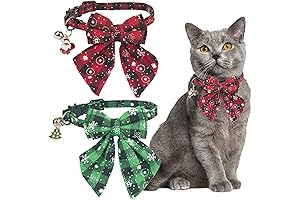 ADOGGYGO Cat Christmas Collar Breakaway, Multiple Colors