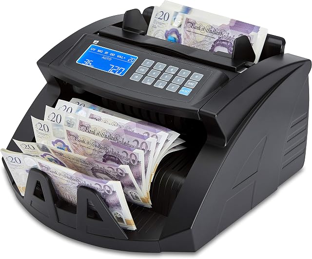 ZZap NC20i Banknote Counter & Counterfeit Detector - Counts 1000 banknotes per Minute, Batch Counting, 5-fold Counterfeit Detection and More!