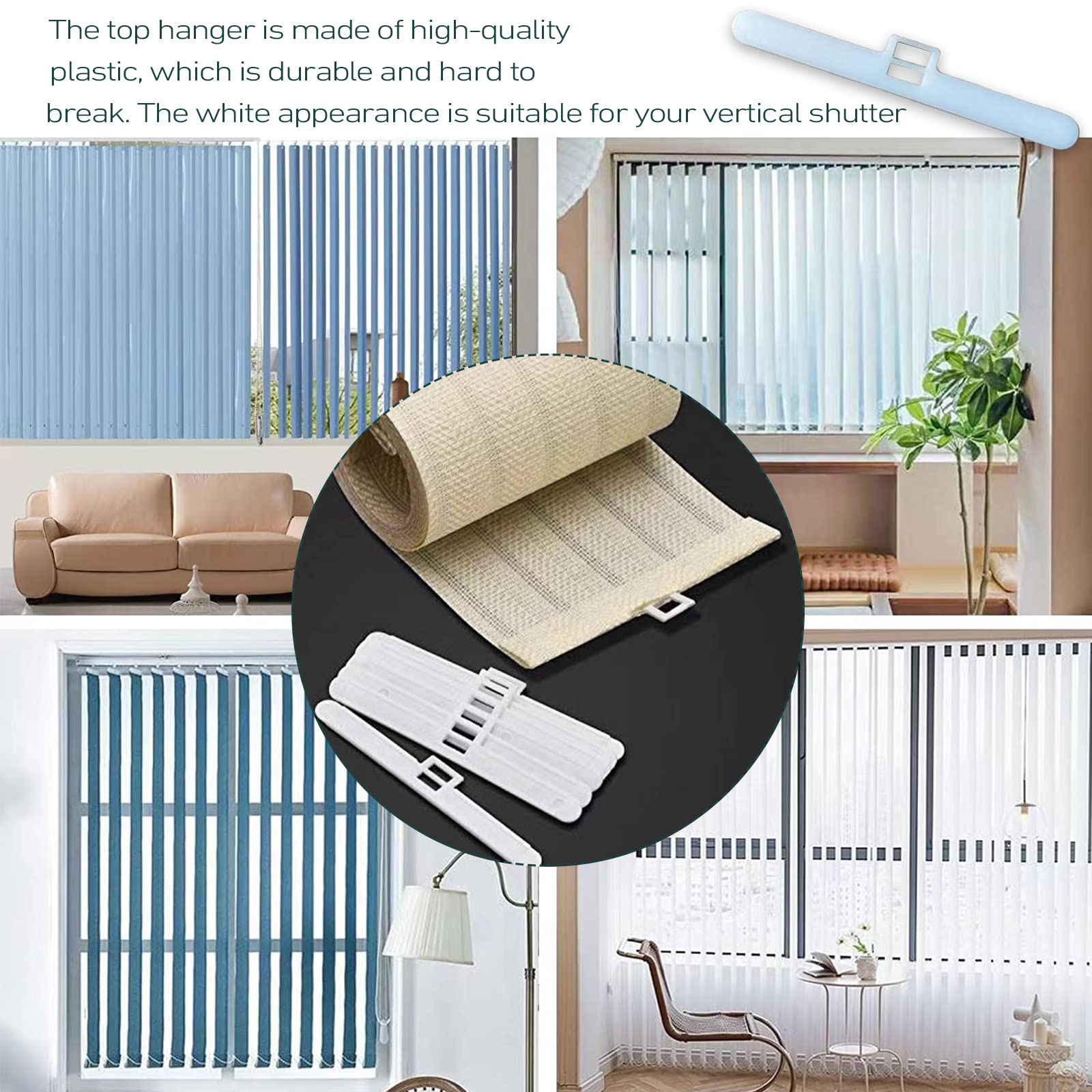 50 Pesi Per Tende Verticali - Ricambio Per Ciechi Verticali Da 89mm - Foto 12