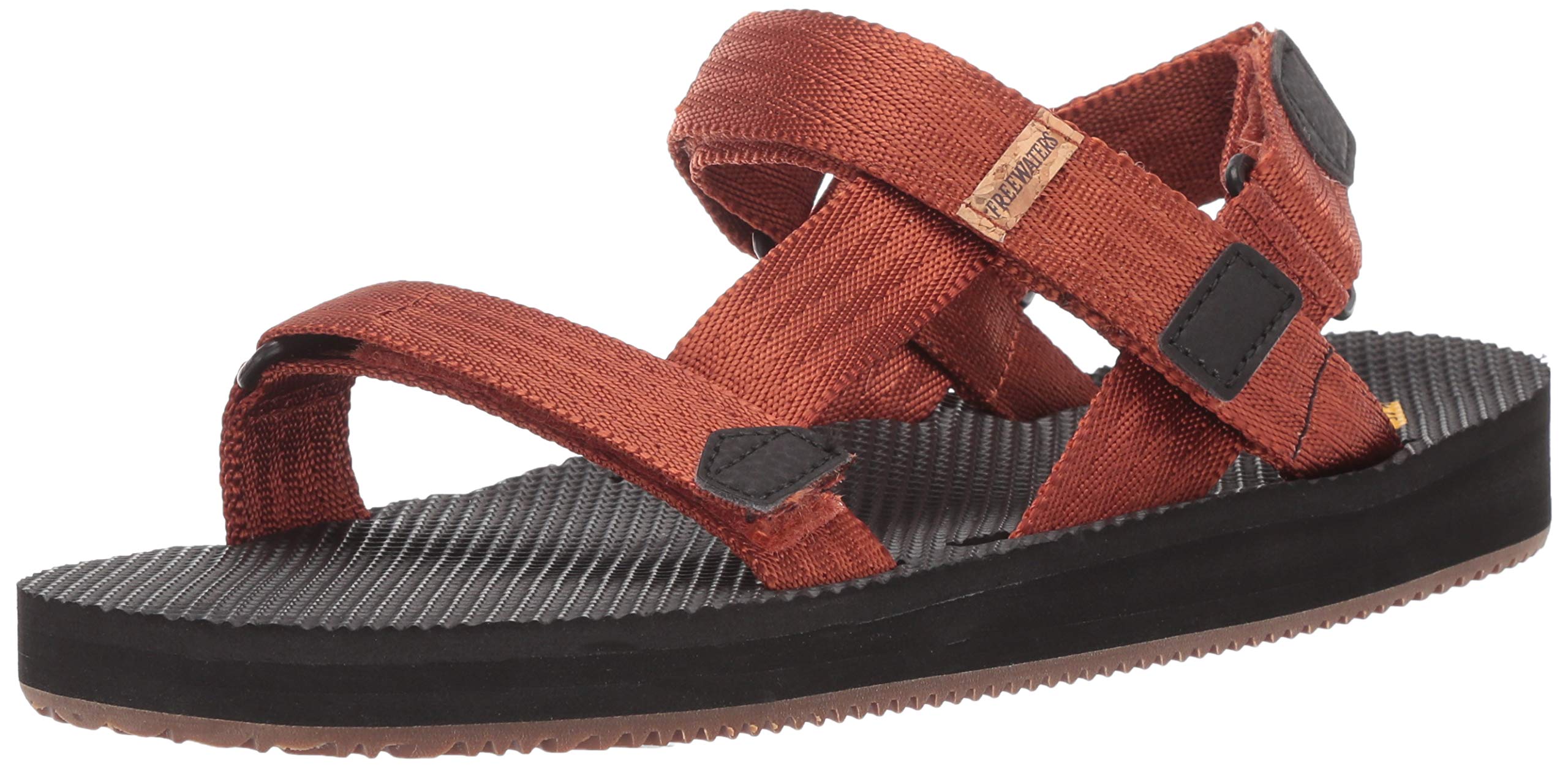 Freewaters Men's Supreem Sport Cage Sandal W/Universal Fit 4-pt Strap-in Closure W/Arch Support