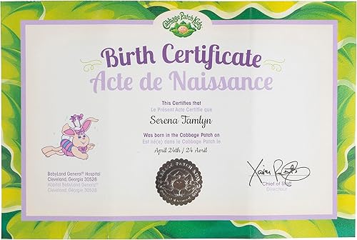 Miniatura 5 de Cabbage Patch - Muñeca clásica para niños con pelo de seda, 16 pulgadas, muñeca de bebé adoptable de estilo náutico vintage original, con licencia