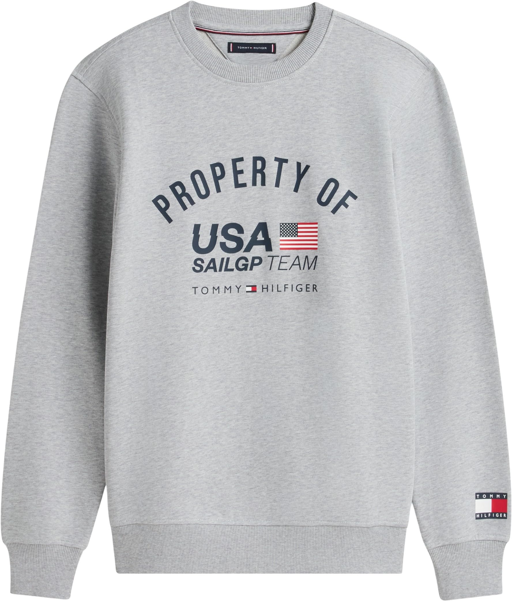 Tommy Hilfiger Herren Us Sailgp Property of Usa Crew Mw0mw45092 Pullover-Sweatshirt