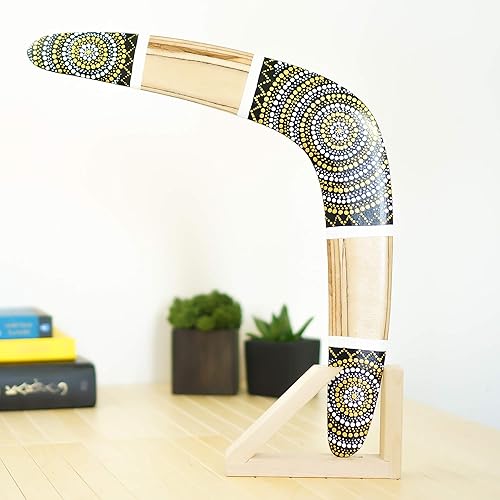 Miniatura 4 de Handmade Wooden Boomerang "Silver Sun", personalized boomerang, 100% returns, real boomerang, premium gift