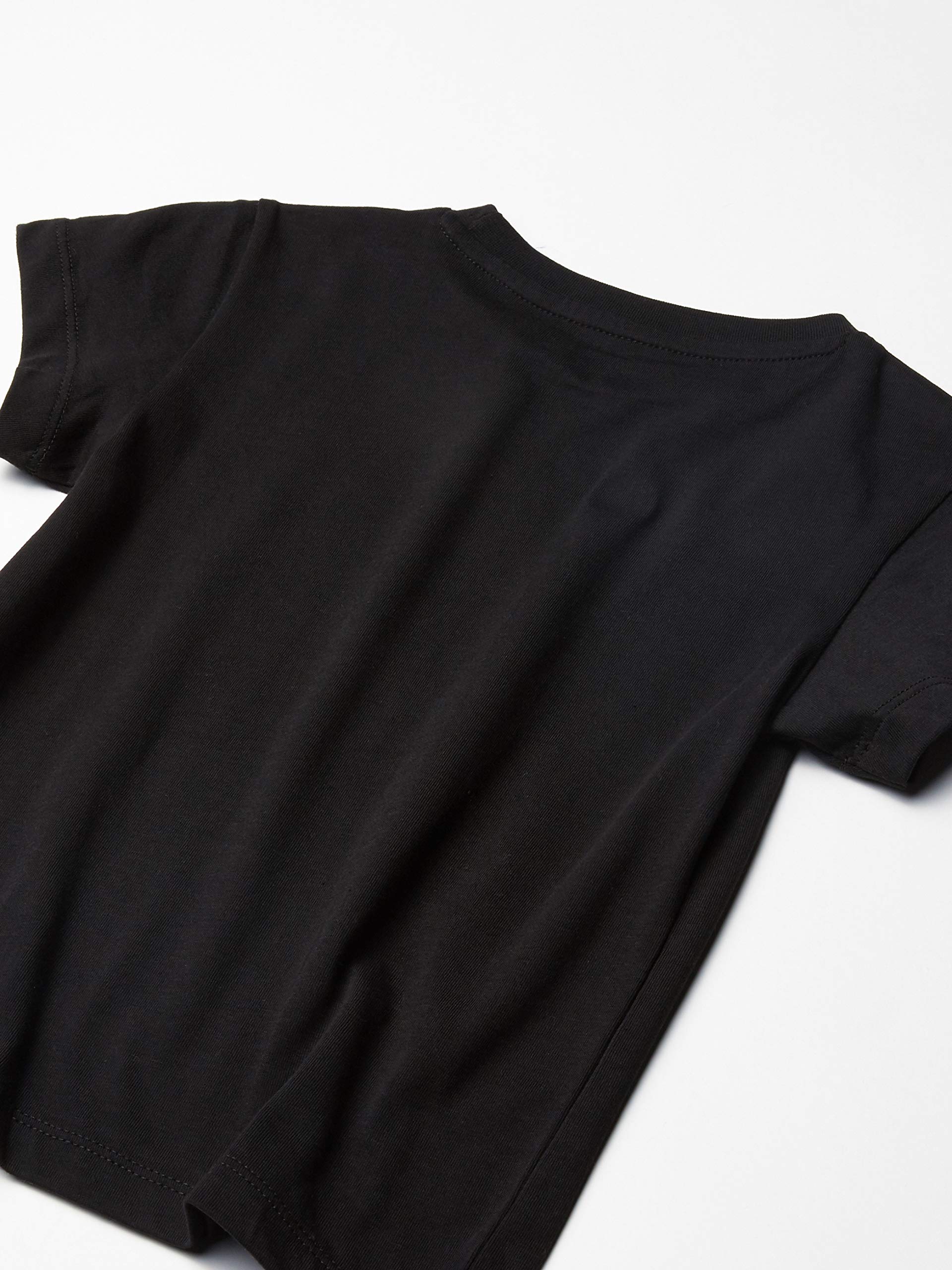 adidas Originals unisex-youth Trefoil Tee Black/White/White Small