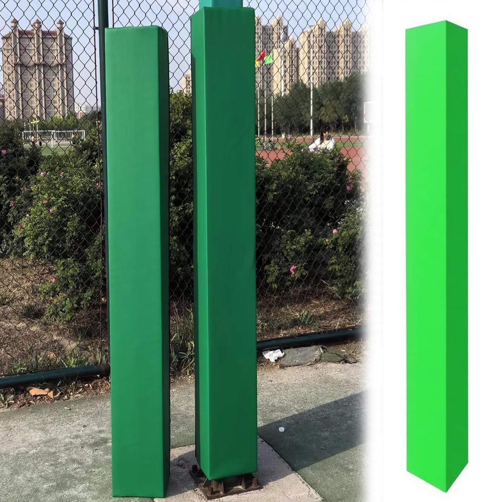 Protector de poste para jardín y columnas de sótano acolchado