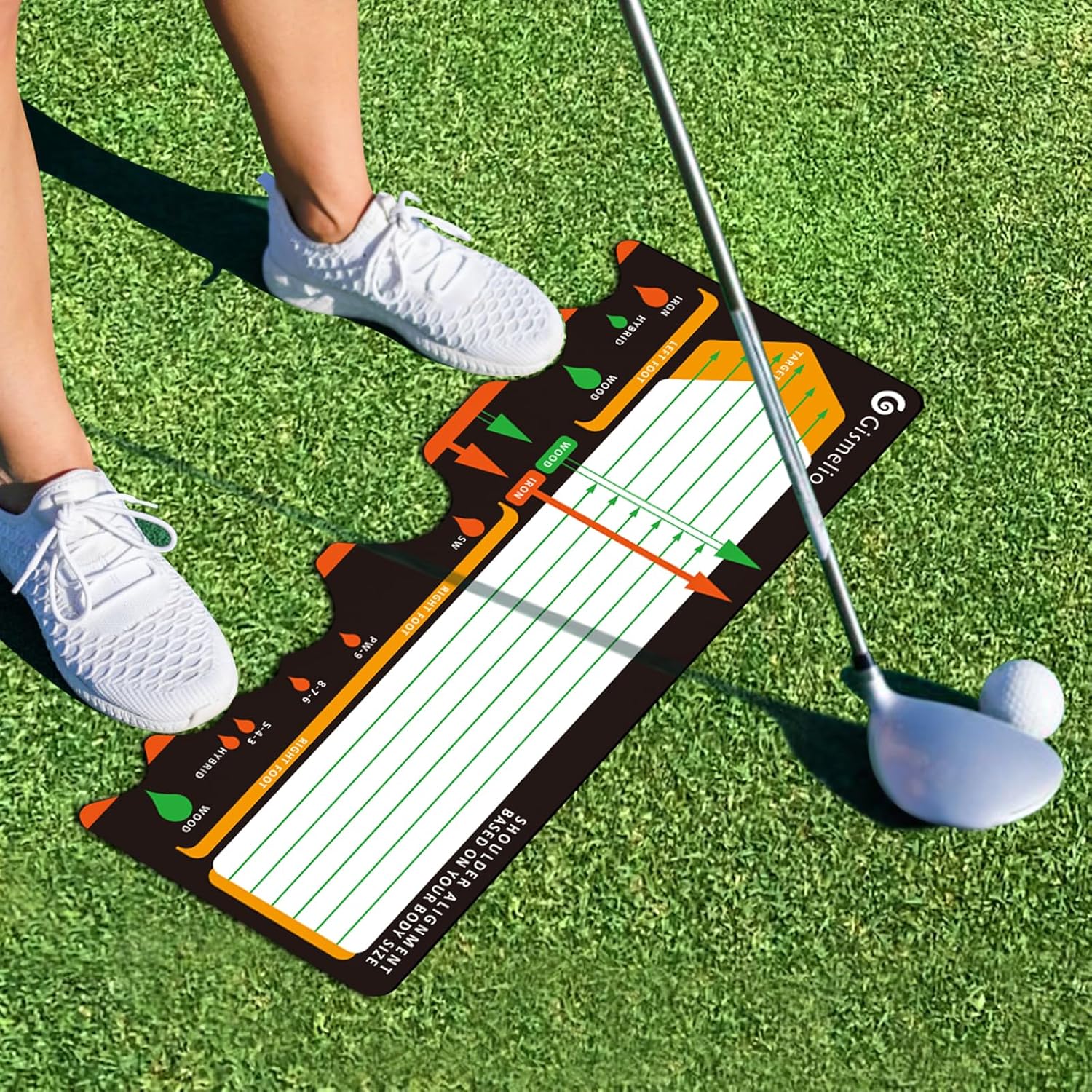 Golf Adjustable Ball Position Pad