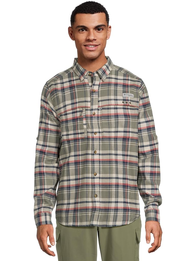 Olive Columbia Wild Cast Flannel Shirt