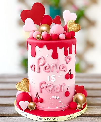 Miniatura 6 de 42 piezas de decoración para tartas de bolas, mini bolas, decoración de tartas, decoración de tartas de corazón, bolas para decoración de tartas,