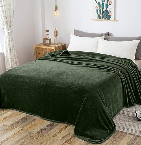 Miniatura 2 de Richave - Manta de forro polar para todas las estaciones, 12.35onzasm, ultraligera y anti-estática, para cama, extra suave, tela cepillada, manta