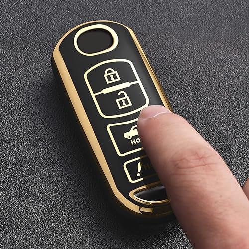 Miniatura 5 de ELOHEI Funda para llavero Mazda, compatible con Mazda 3 6 8 Miata MX5 CX3 CX4 CX5 CX7 CX9 TPU suave de alta calidad de protección completa de 360