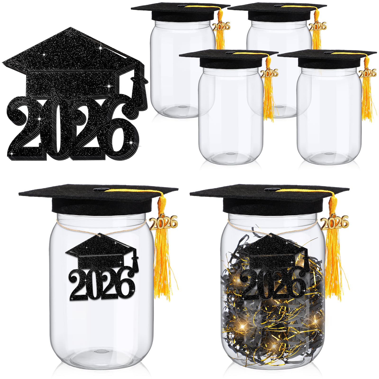 Photo 1 of **MISSING PARTS**
Reallnaive 4 Set 4 Set 2026 Graduation Mason Jars Gifts Graduation Table Decoration Centerpiece Money Jar Decoration with Grad Cap Class of 2026 for College High School Congrat Grad Party Supply