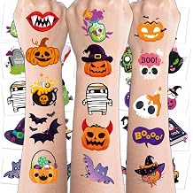 Halloween Party Favors - 150 PCS Halloween Pre-cut Tattoos for Kids