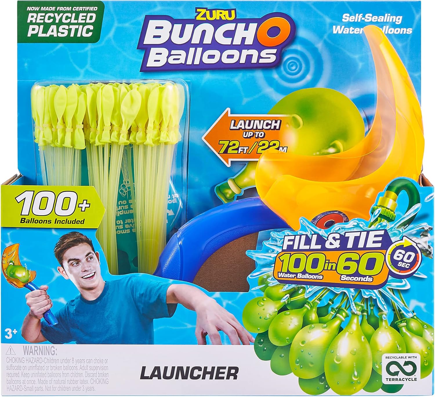 ZURU Bunch O Balloons 100 Fill & Tie SelfSealing Water Balloons