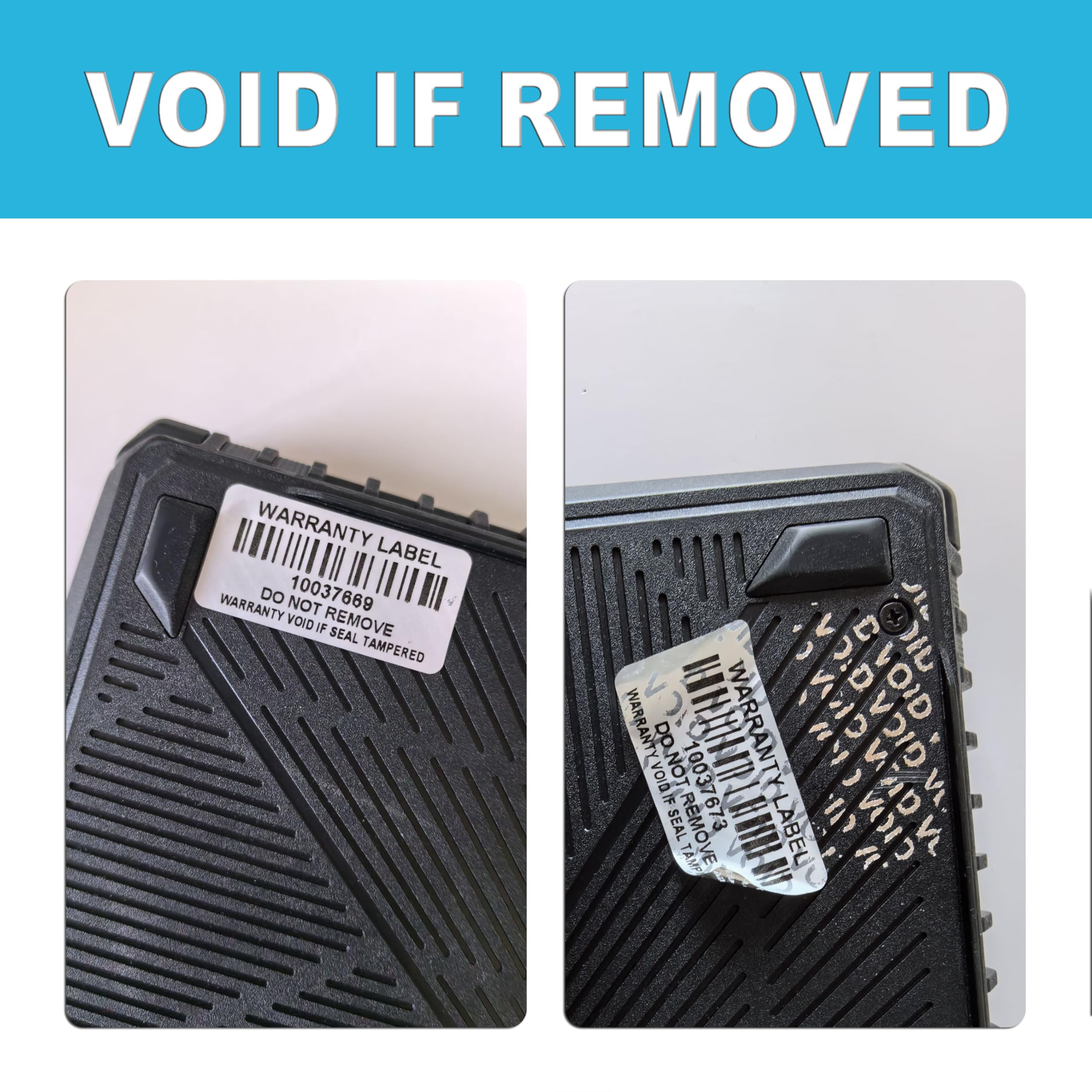 Manipulationssichere Barcode-Aufkleber mit individueller Seriennummer, Sicherheitsgarantie, Void Aufkleber, Versiegelungsetikett für Pakete (120 Stück, 4,1 x 2 cm, mattes Silber)