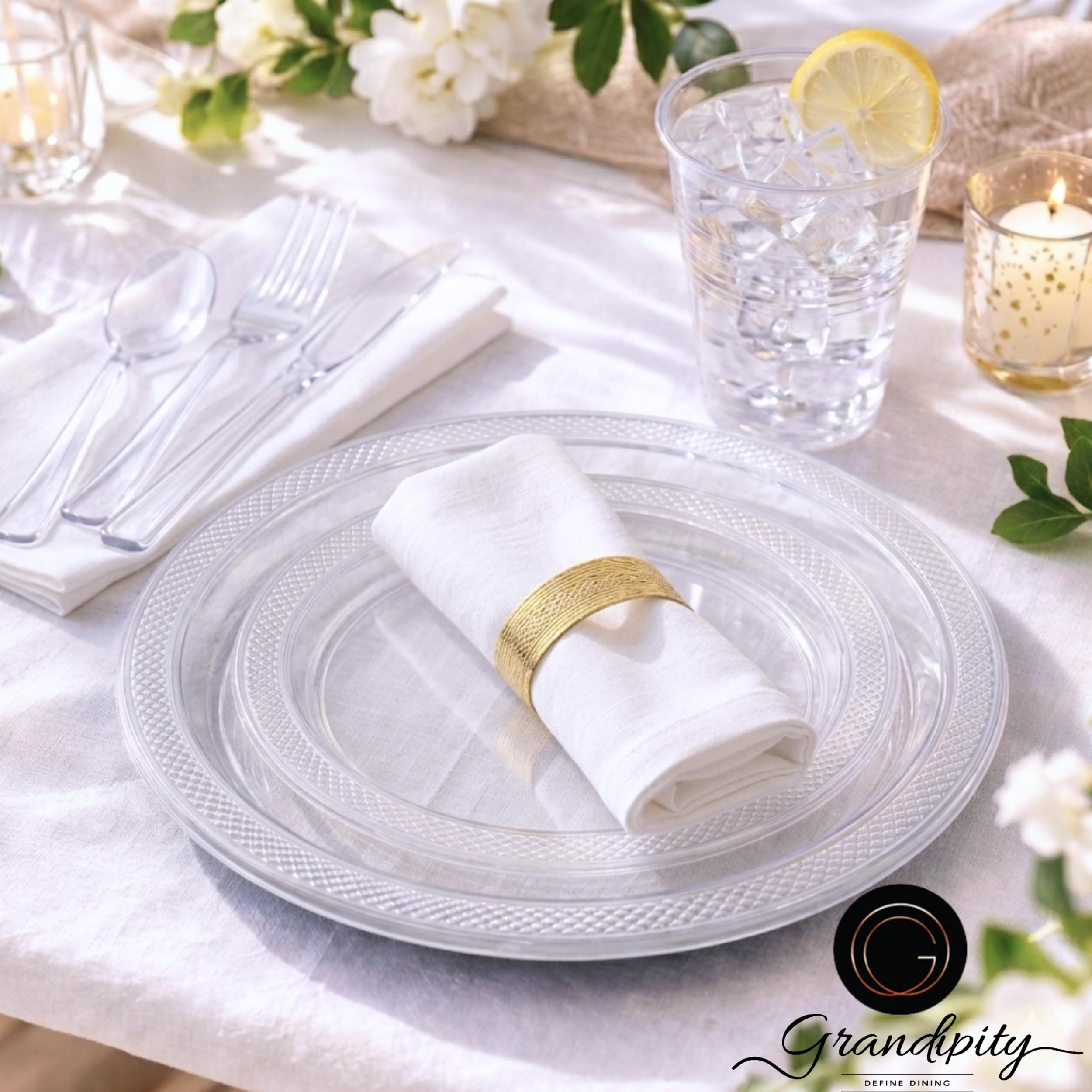 Grandipity Disposable Dinnerware Sets - 720 Piece -5