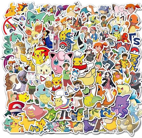 100 calcomanías de dibujos animados para maleta monopatín laptop computadora botellas de agua automóvil adolescentes niños niñas calcomanía