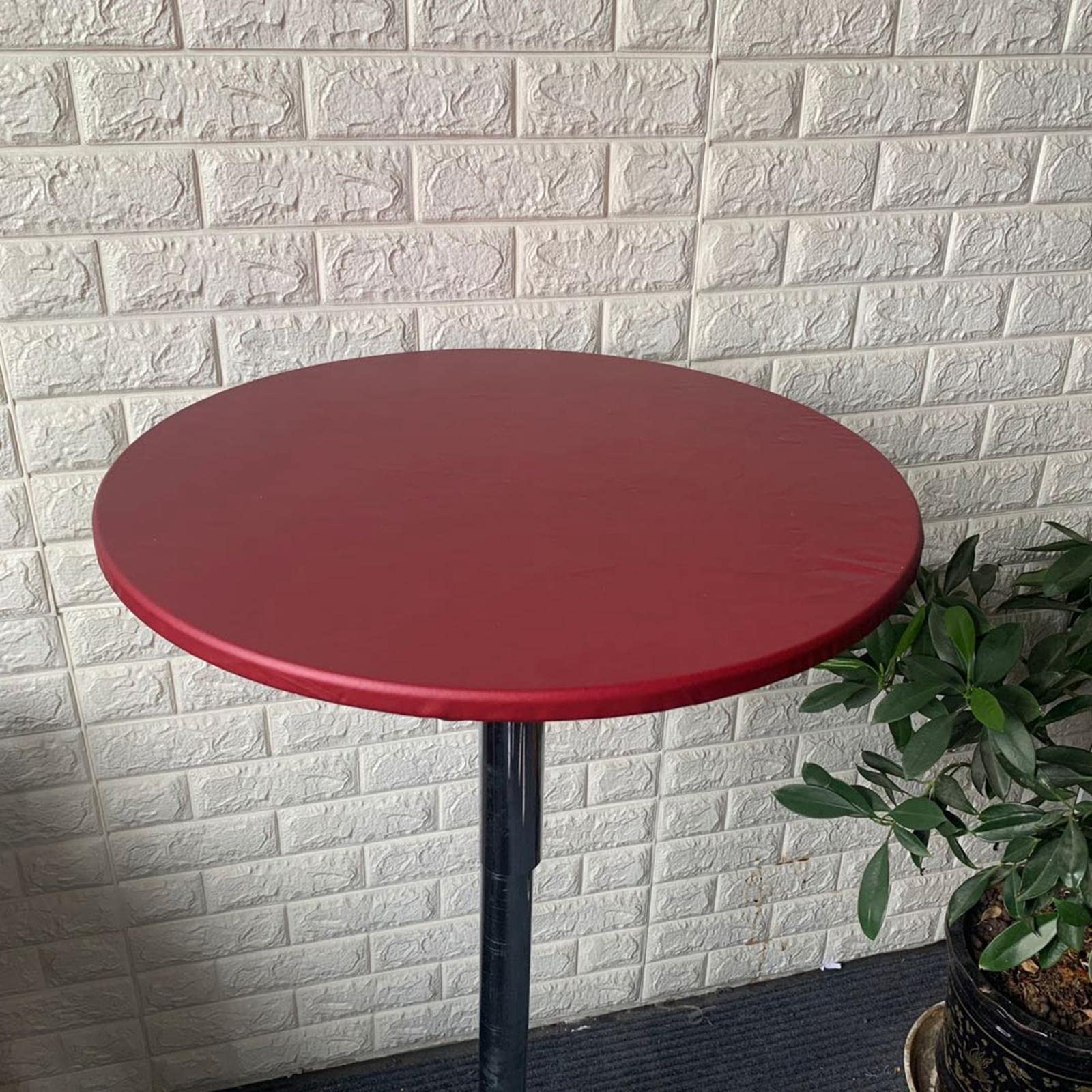 Nappe Ronde Toile Cirée "Cosy Coeur" 160cm Gris