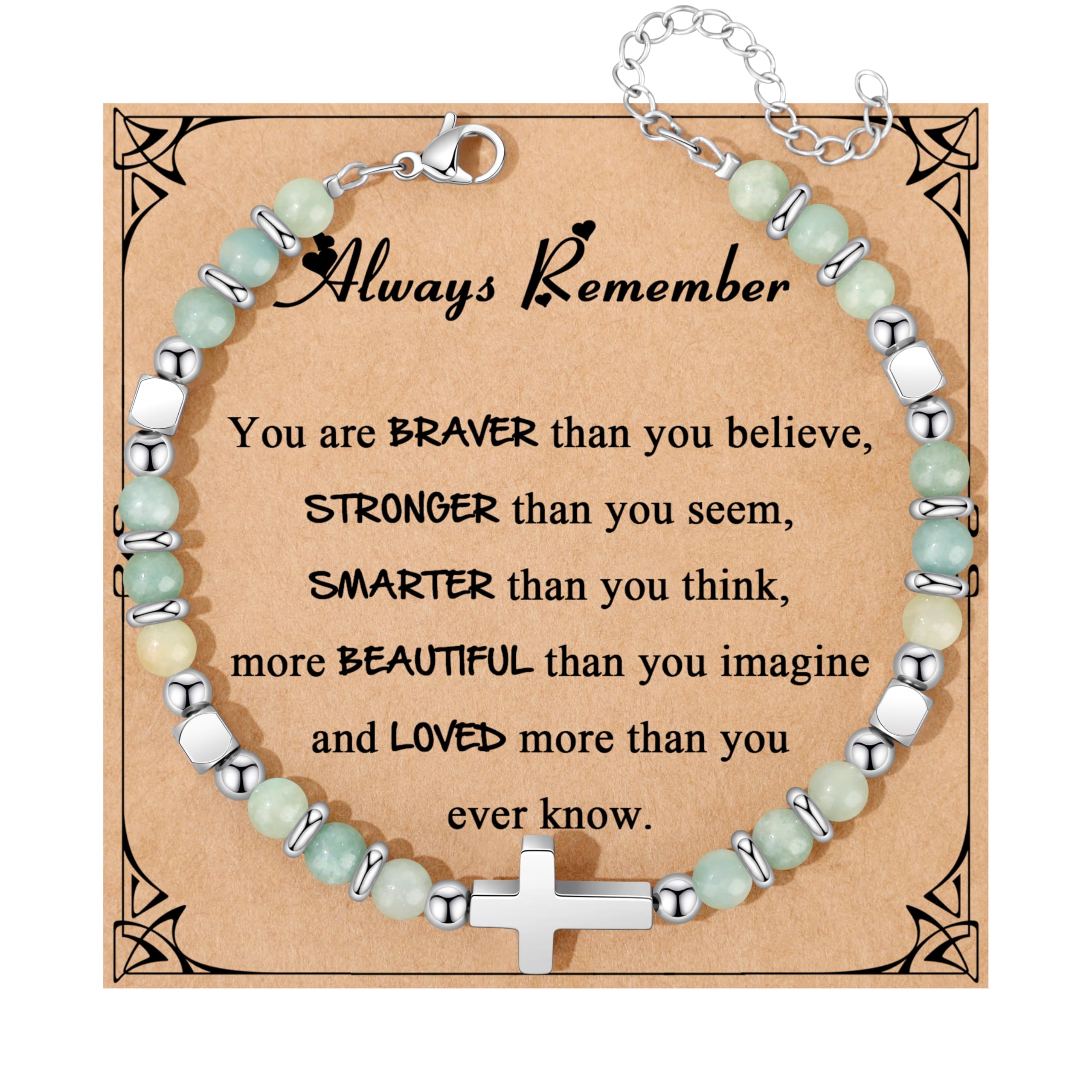 Cross Bracelet Gifts for Women Teens, Unique Jewelry Trendy Stuff for Her