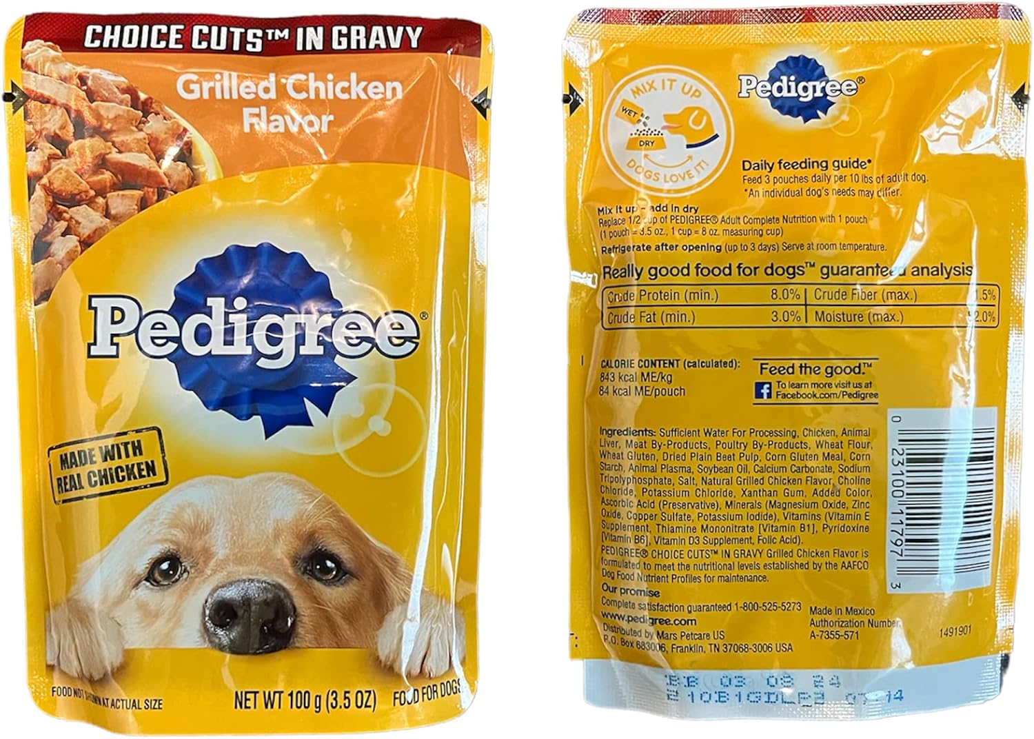 Buy Pedigree Wet Dog Food Pouch Variety Bundle, Choice Cuts in Gravy