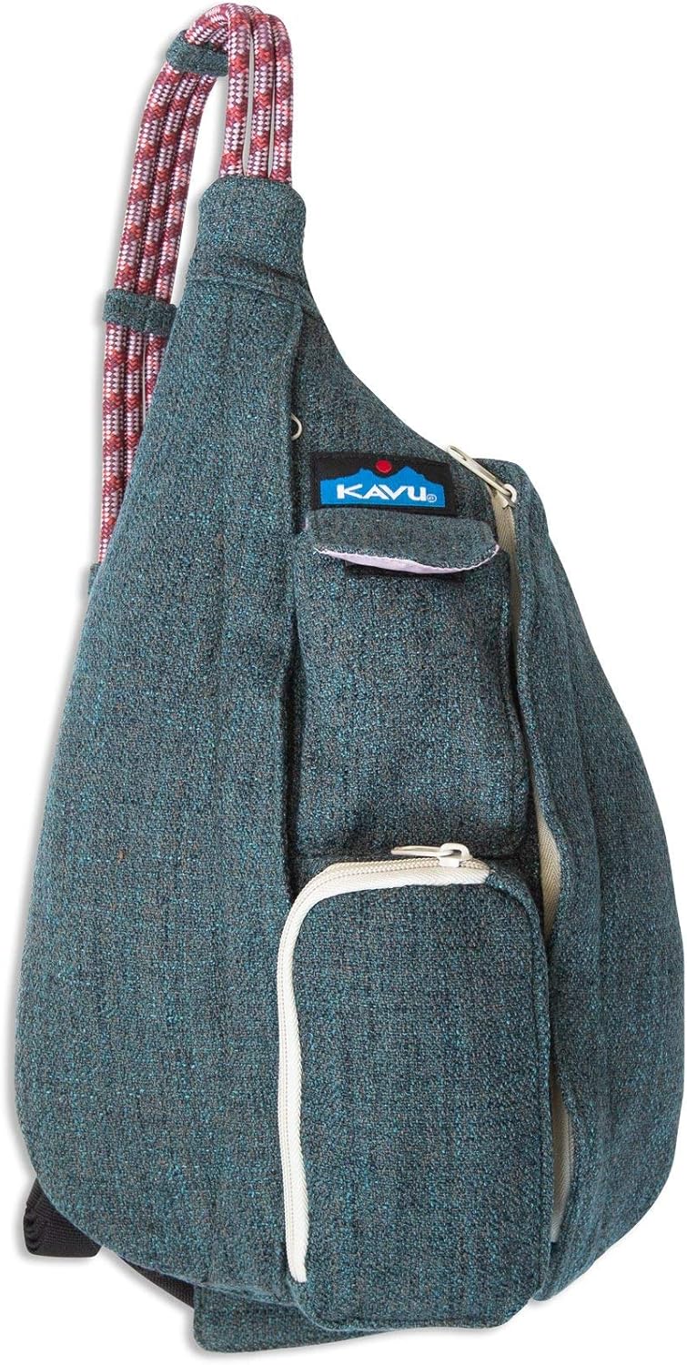 KAVU Mini Rope Tweed Bag Sling Crossbody Backpack Travel Purse