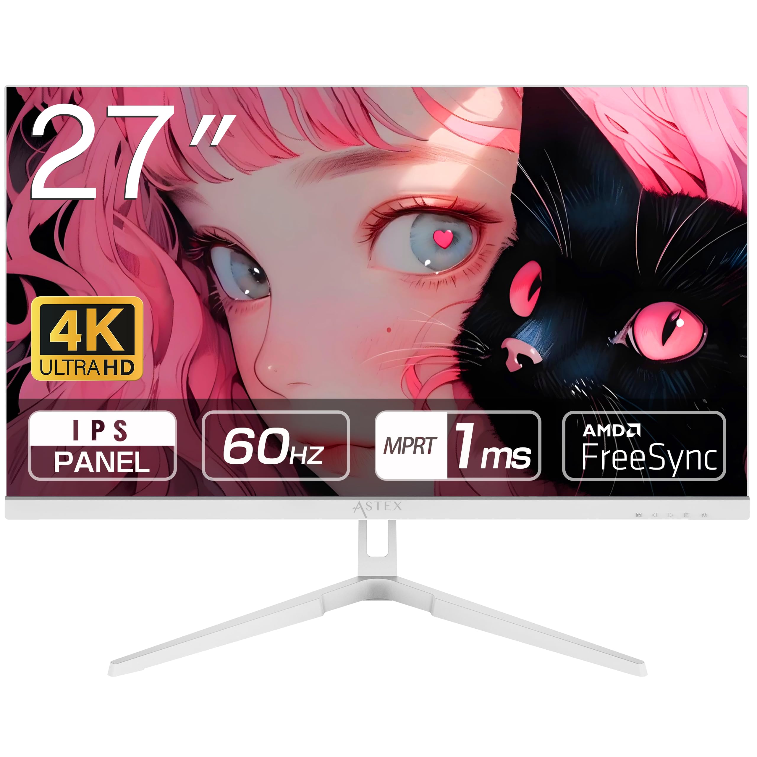Amazon.co.jp: ASTEX 27インチ 4K UHD ゲーミングモニター IPS 1ms