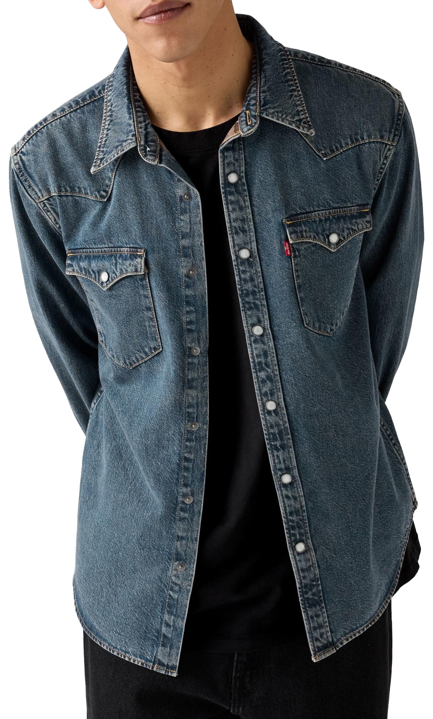Levi's Męska koszula Barstow Western Standard, Freeport Brown Weft, XL