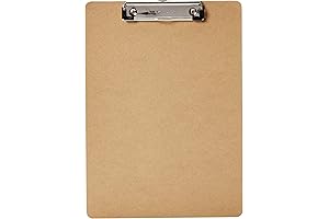 Amazon Basics Sturdy Clipboard for Reliable Note-Taking, Pack of 6
