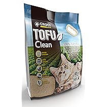 Croci Lettiera Tofu Clean 10L – Lettiera Gatti agglomerante, Biodegradabile si getta nel WC, 100% vegetale, Sabbia Antiodore di lunga durata