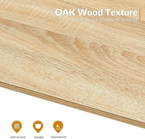 Miniatura 6 de Coavas Escritorio de computadora de 47 pulgadas, escritorio de estudio grande, mesa de escritura simple, estación de trabajo para el hogar, mesa de