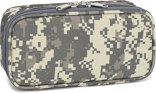 FlowFly Estuche para lápices de gran capacidad para niños, niños y niñas, bolsa multifuncional con cremallera, bolsa de lápices suave y portátil