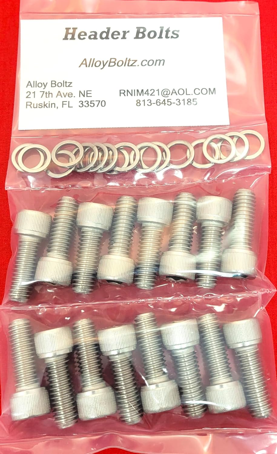 Compatible with Ford FE 352 390 406 427 428 Stainless Steel Engine HEX Bolt KIT