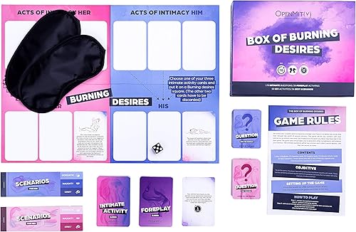 Miniatura 6 de OpenMity Box of Burning Desires - Divertido y romántico juego de dormitorio para pareja para una cita nocturna - Gran regalo de San Valentín,