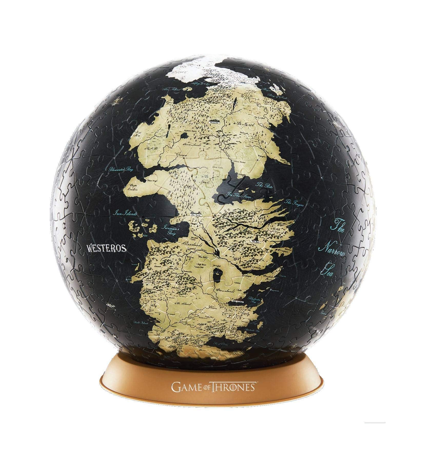 4D Cityscape Game of Thrones (GoT) 3D Westeros and Essos Globe Puzzle, 3-inch