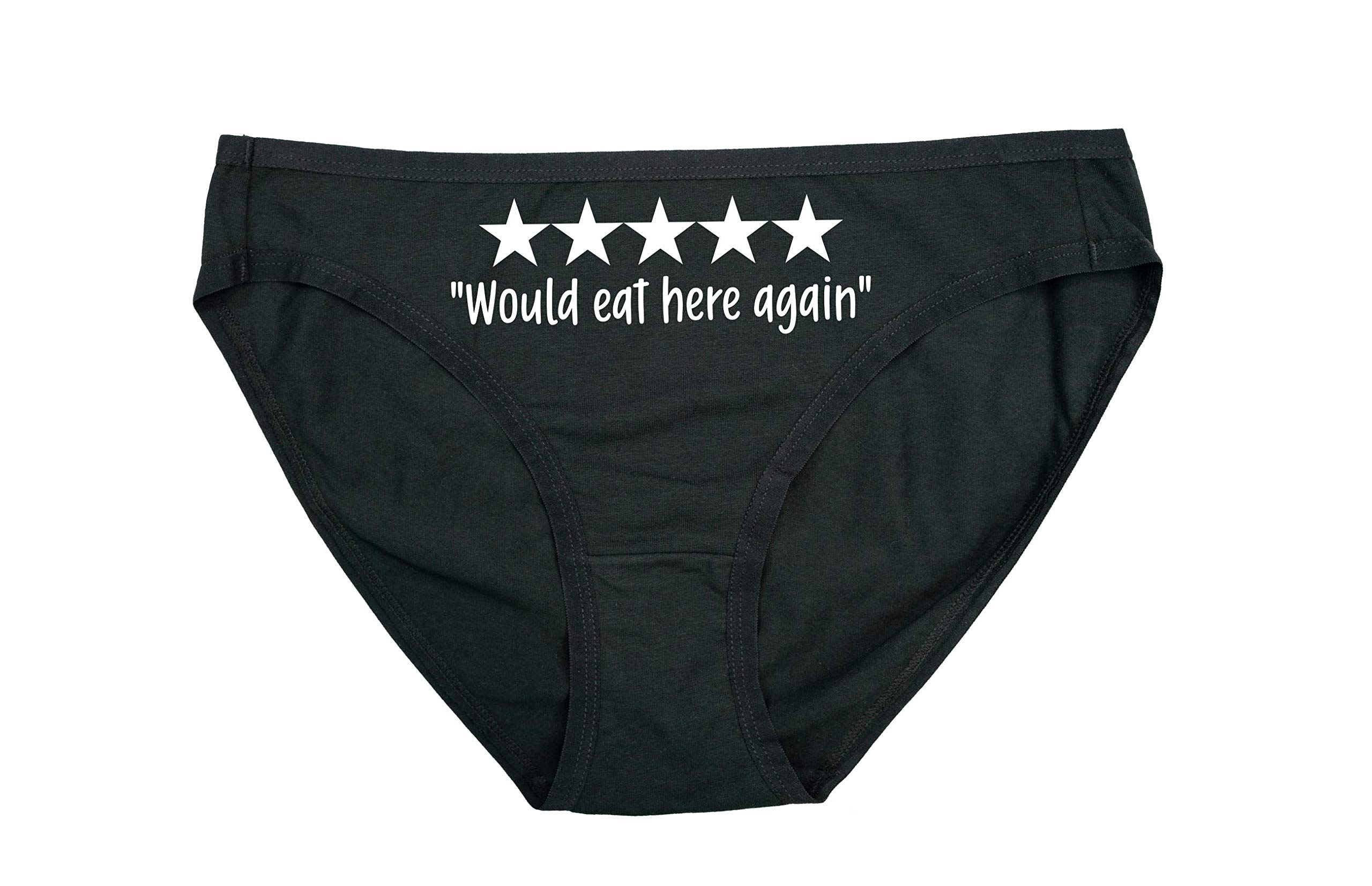 Handmade5 Stars Would Eat Here Again! Womens Panties Size MEDIUM | Dirty V Day Gift | Couples Valentines Day | Valentines Gift For Her |
